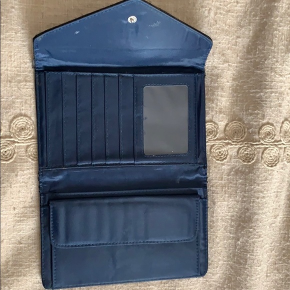 Black and Navy Wallet - Picture 2 of 2